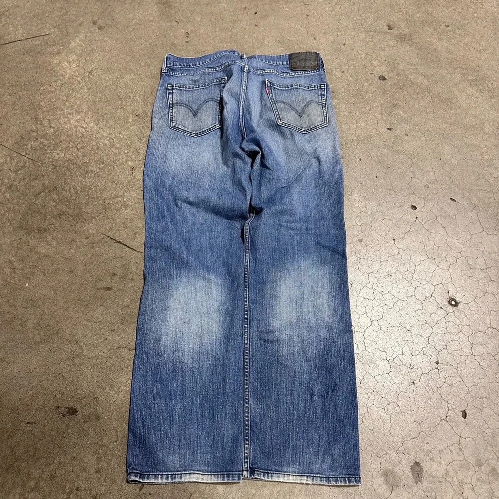 Levi's Mens Pants Size 36x32 Blue Wide Leg Baggy 5 Pocket Relaxed Vintage - Picture 2 of 8